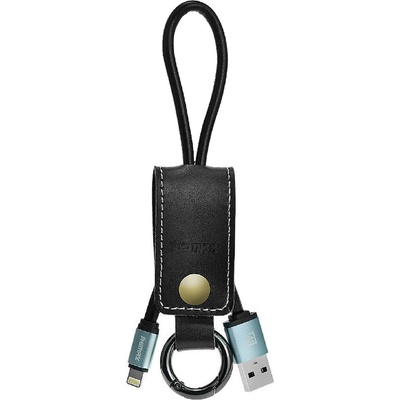 REMAX Кабел за данни micro USB, Remax RC-034I, ключодържател, естествена кожа, Черен - 14341 (14341)