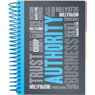 Тетрадка Axent A5 120л. сп. каре PP разд. Син (A5 120)