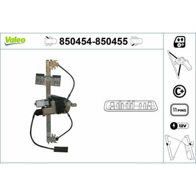 Mechanizmus zdvíhania okna VALEO 850454