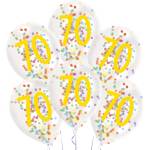 Amscan Латексови балони с конфети, 70 бр