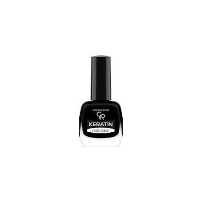 Golden Rose Keratin Nail Color lak na nehty 10,5 ml černý