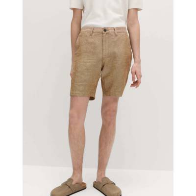 Marks & Spencer Чино шорти от лнена смес Marks & Spencer кафяво Marks & Spencer | Kafyav | МЪЖЕ | 32 MID