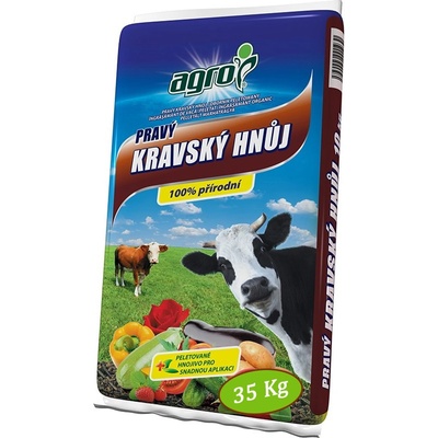 Agro pravý kravský hnůj granulovaný 35 kg