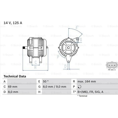 Alternátor BOSCH 0 986 049 181