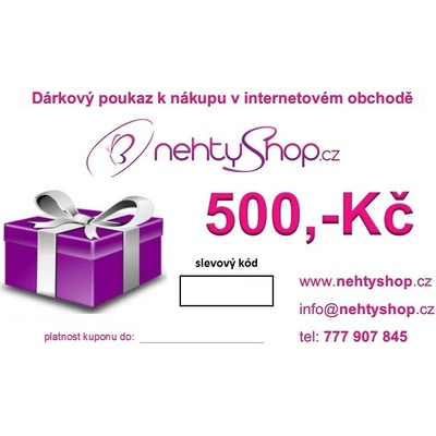 NEHTYSHOP Dárkový poukaz 500,-Kč