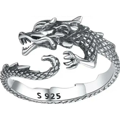 For Silver Vintage prsten Dragon Stříbro