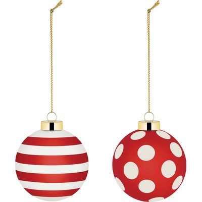 Alessi Коледни топки Delight II 2 бр (NZ04SET2)
