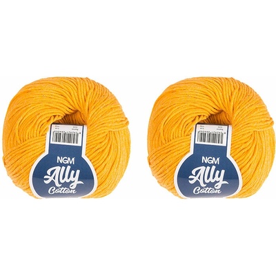 BELLATEX Ally cotton 50 g súprava 2 ks – 039 žltá