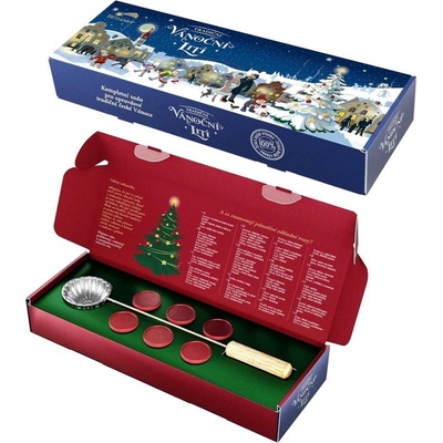 Anděl Přerov Sada na vánoční lití olova (naběračka, 6x olůvka červená) – Zboží Mobilmania