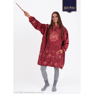 MKLozkoviny baránková mikina Harry Potter Bradavice červená