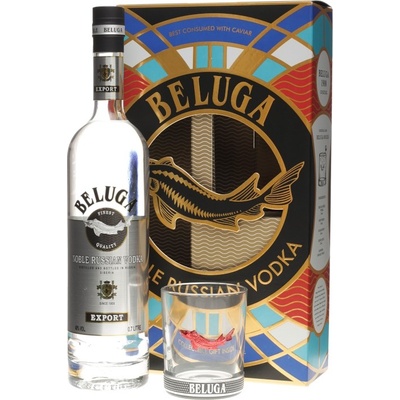 Beluga 40% 0,7 l (darčekové balenie 1 pohár)