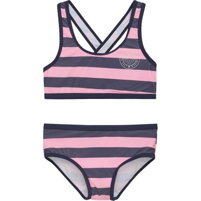 Color Kids-Bikini W. Chest print AOP vintage indigo