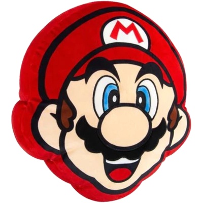 Super Mario Bros Head Cushion 27cm