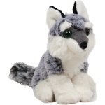 Амек Тойс Плюшена играчка Амек Тойс - Вълк, сив меланж, 18 cm (011311-1) - baby