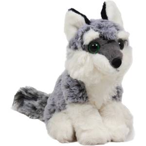 Амек Тойс Плюшена играчка Амек Тойс - Вълк, сив меланж, 18 cm (011311-1) - baby
