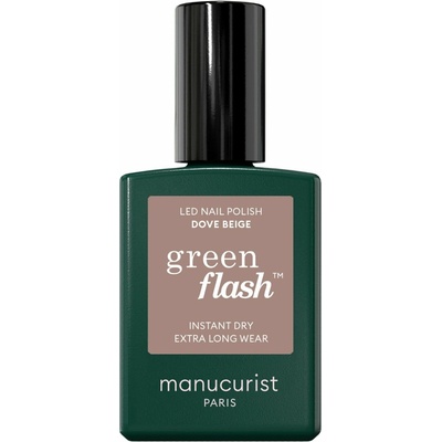 Manucurist Green Flash LED gel lak na nehty - Dove Beige (15 ml)