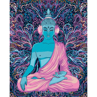 Zuty Malování podle čísel FIALOVÝ BUDDHA