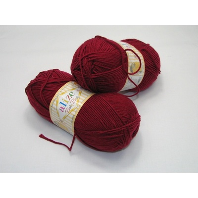 Alize Baby Best 100g - 390 bordová