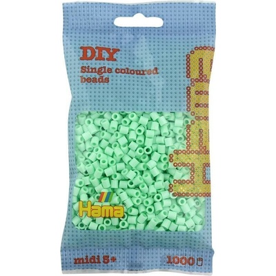 HAMA Pastelově světle zelené korálky 1.000ks MIDI