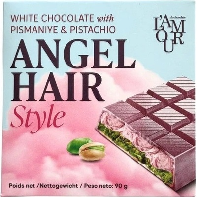 L'amour Angel Hair Dubai White Chocolate With Pismaniye & Pistachio 90 g