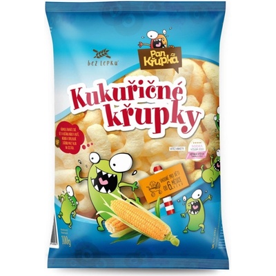 Pan Křupka Chrumky kukuričné bez soli 100 g