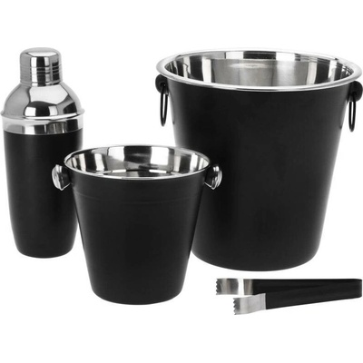 EXCELLENT HOUSEWARE Barmanská sada 4 ks nerez černá KO-A12405600