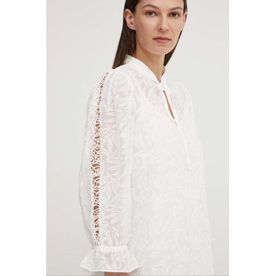 Bruuns Bazaar Блуза Bruuns Bazaar MacluraBBImiras blouse в бяло с изчистен дизайн BBW3995 (BBW3995)
