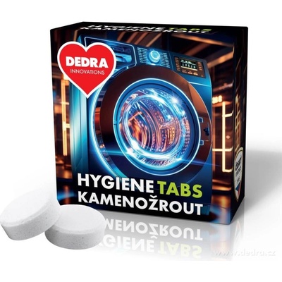 KAMENOŽROUT Komplexní čistič pračky proti zápachu a usazeninám HYGIENE TABS 2 x 35 g