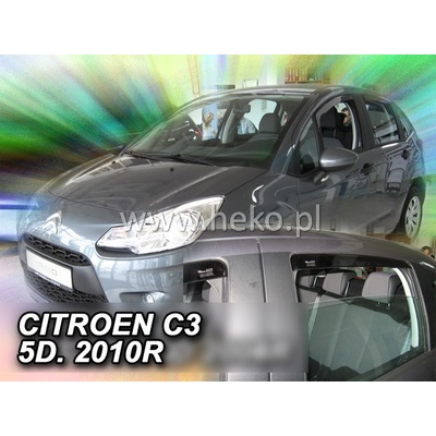 Deflektory CITROEN C3, 2009-2017