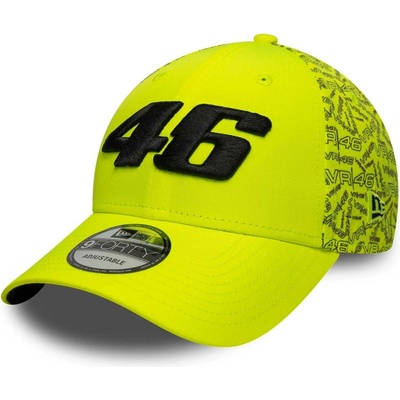 New Era VR46 ALL OVER PRINT Čierna Biela