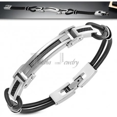 Talitha Мъжка гривна с карбон