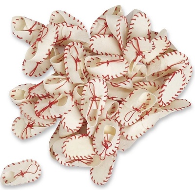 Antos Botičky z buvolí kůže bílé 7 cm 1 ks