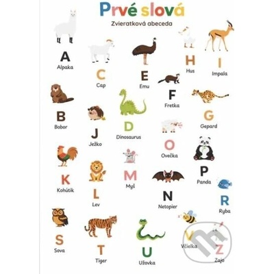 Rapotačky plagát Prvé slová - Zvieratková abeceda - Cingy Lingy – Hledejceny.cz