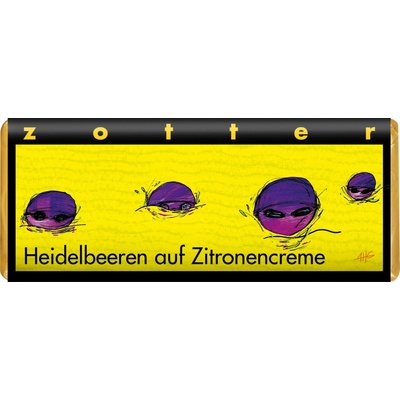 Zotter hořká Borůvky v citrónovém krému 70 g
