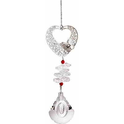 Nefertitis Láskyplnost Feng Shui závěs do okna z broušených křišťálů NF42927 - cca 38 cm
