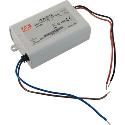 MEAN WELL APV-35-12 Napájecí zdroj: spínaný; LED; 36W; 12VDC; 3A; 90÷264VAC; 127÷370VDC