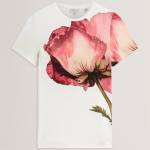 Ted Baker Тениска Ted Baker Ted Baker Floral Graphic Soft Touch Fitted T-Shirt - Ivory - sportihobi - 154,49 лв