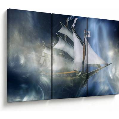 Obraz - Loď duchů, třídílný 120x80 cm – Hledejceny.cz