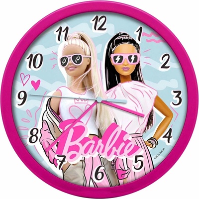 Disney Nástěnné hodiny 25 cm - Panenka Barbie