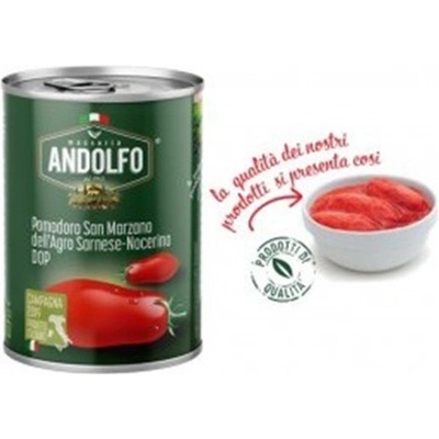 Masseria Andolfo loupaná rajčata San Marzano dell´Agro Sarnese-Nocerino DOP 400 g