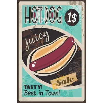 Ceduľa Hot Dog