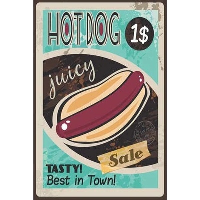 Ceduľa Hot Dog