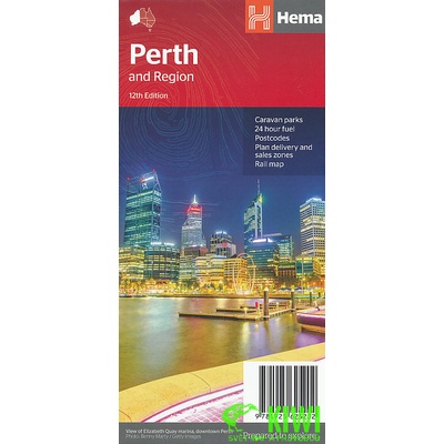 plán Perth and Region 1:80 t. Hema