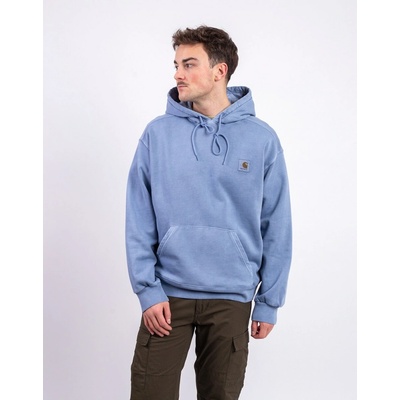 Carhartt WIP Hooded Nelson Sweat Gentle Blue garment dyed
