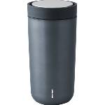 Stelton Термочаша To-Go Click с двойни стени от стомана 400 мл метално-синя (685-18)