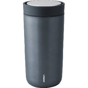Stelton Термочаша To-Go Click с двойни стени от стомана 400 мл метално-синя (685-18)