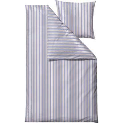 Södahl Спално бельо Flow с калъфка за възглавница 60 x 63 cm затваряне с цип 140 x 220 см синьо (36225)