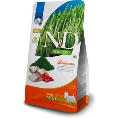 N&D Spirulina Dog Adult Mini Herring & Wolfberry 2 kg