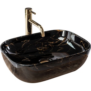 Rea Belinda 47x34 cm shiny black/gold (REA-U8907)