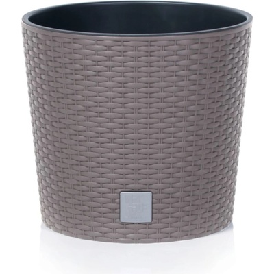 Prosperplast Kvetináč RATO ROUND s vkladom 20 cm kávový